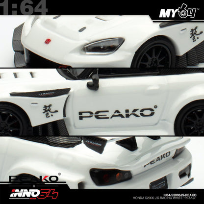 [INNO64] 1:64 Honda S2000 J'S Racing - White "PEAKO"