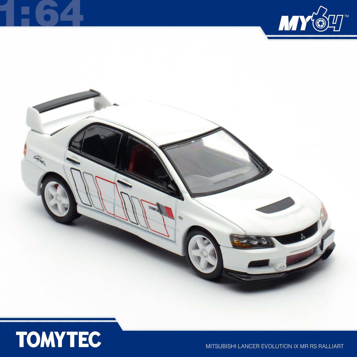 [TLVN] 1:64 Mitsubishi Lancer Evoluton IX RS - White (TASM26)