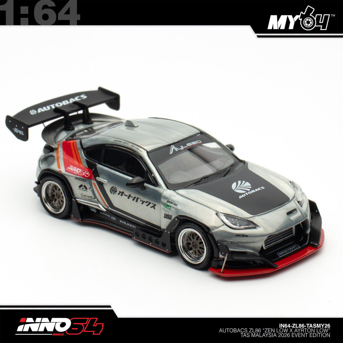 [INNO64] 1:64 Autobacs ZL86 "Zen Low x Ayrton Low" (TASM26)