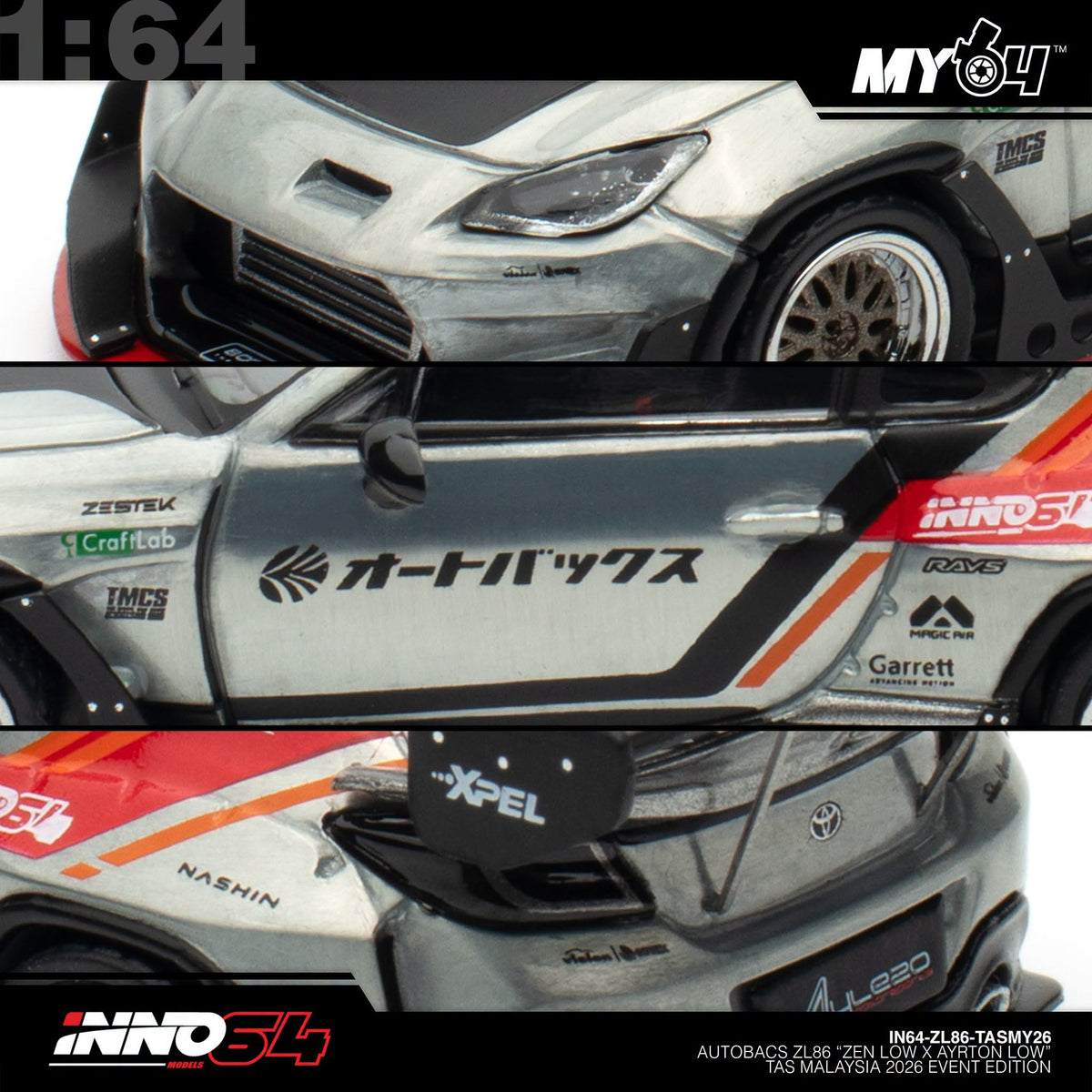 [INNO64] 1:64 Autobacs ZL86 "Zen Low x Ayrton Low" (TASM26)