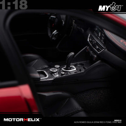 [Motorhelix] 1:18 Alfa Romeo Giulia GTAm - Red 2-Tone / Italy #69
