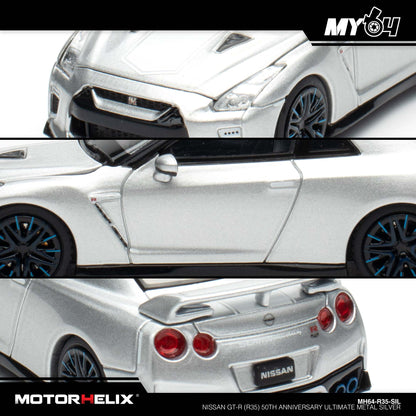 [Motorhelix] Nissan GT-R (R35) 50th Anniversary - Ultimate Metal Silver