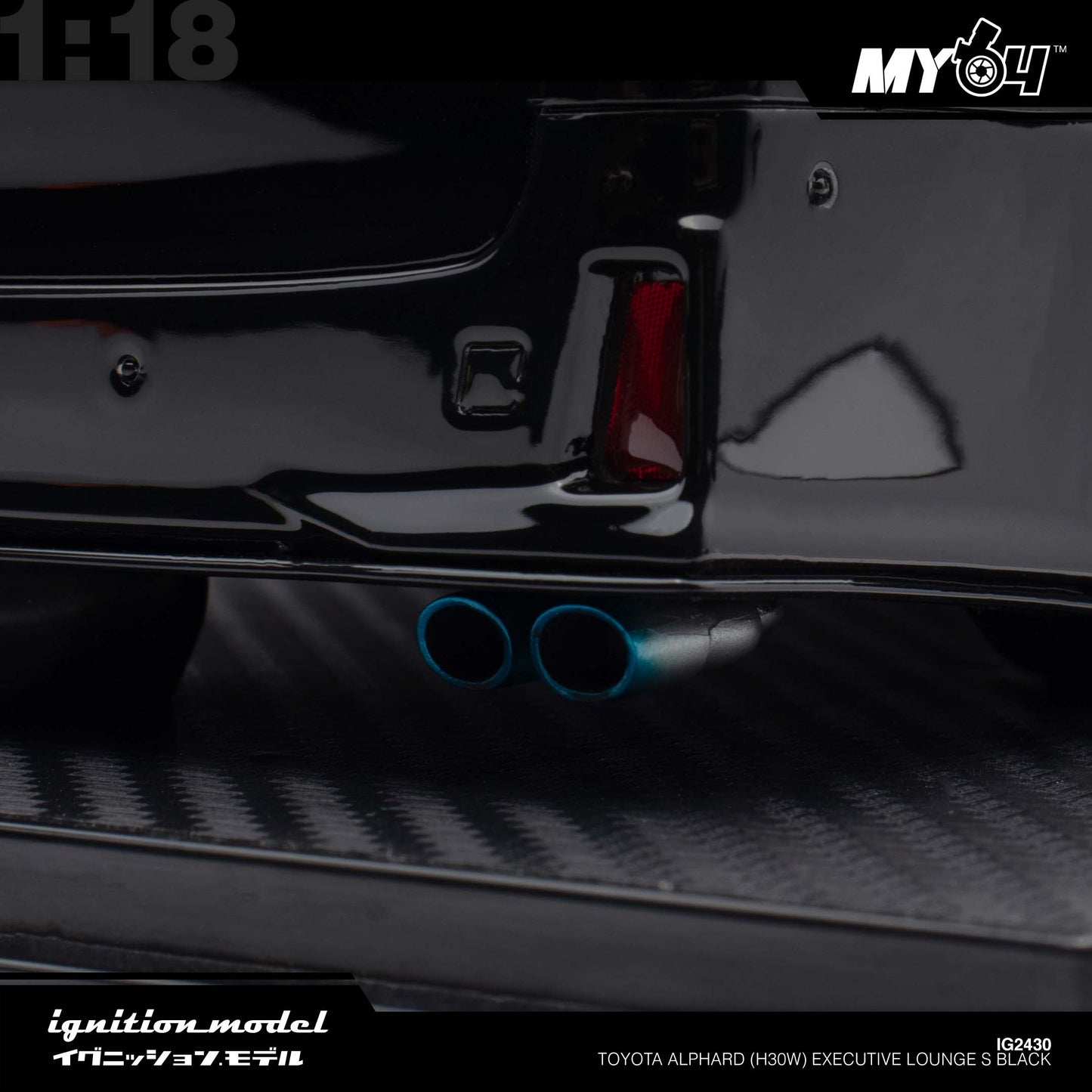 [Ignition Model] Toyota Alphard (H30W) Executive Lounge S - Black