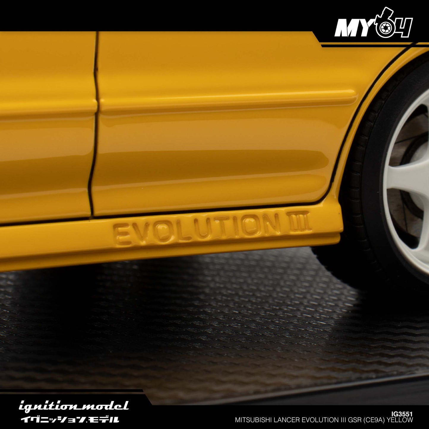 [Ignition Model] Mitsubishi Lancer Evolution III GSR (CE9A) - Yellow