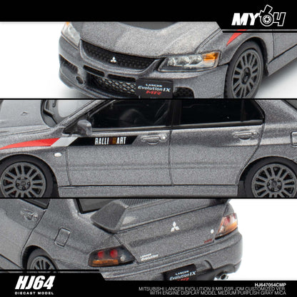 [Hobby Japan] Mitsubishi Lancer Evolution 9 MR GSR JDM Customized Version with Engine Display Model