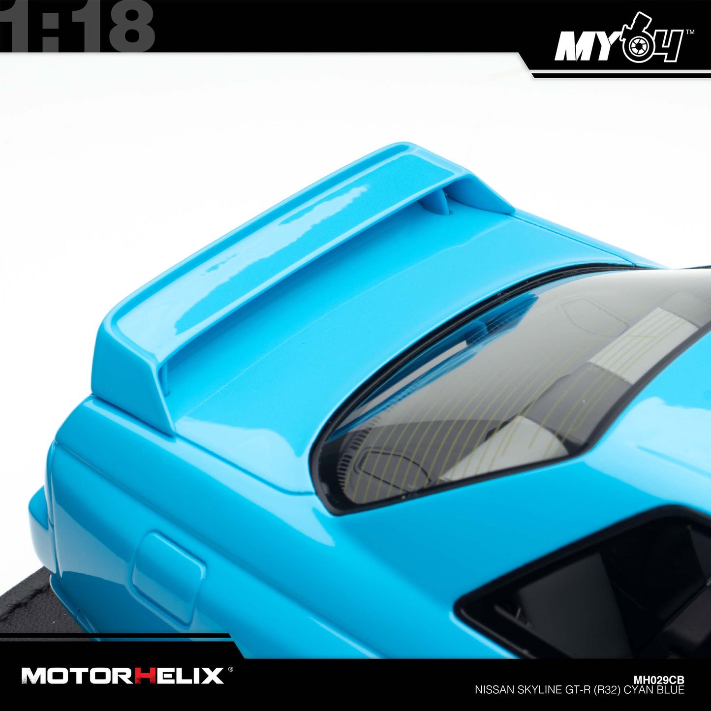 [Motorhelix] Nissan Skyline GT-R (R32) - Cyan Blue