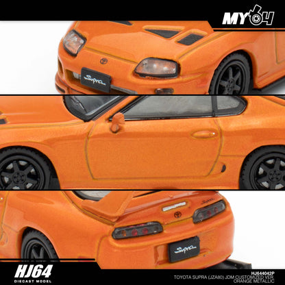 [Hobby Japan] Toyota SUPRA (JZA80) JDM CUSTOMIZED VERSION - Orange Metallic (Customized Colour)