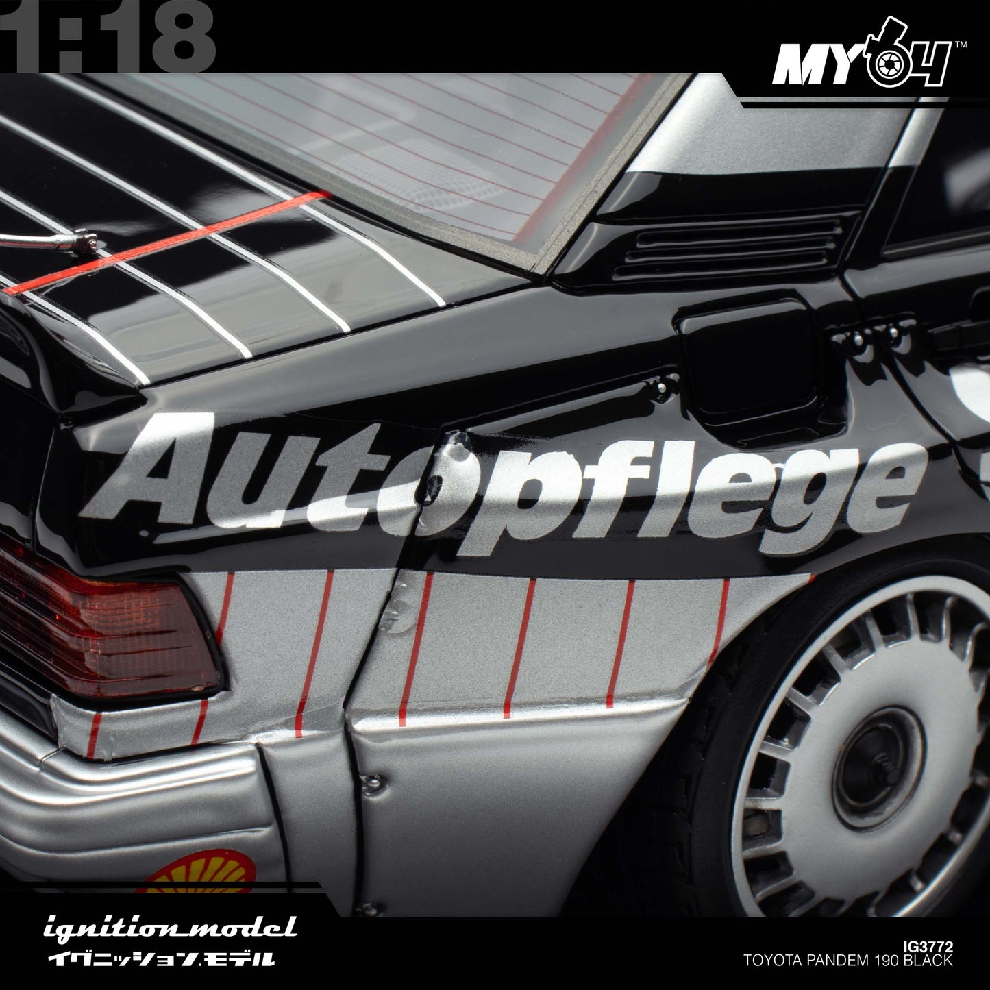 [Ignition Model] 1:18 Toyota Pandem 190 - Black