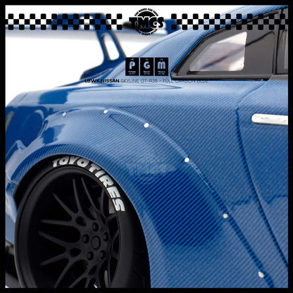 [PGM] LBWK Nissan Skyline GT-R35 - Full Carbon Blue