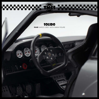 [Solido] 1:18 RWB Nardo Grey with Nakai Figure