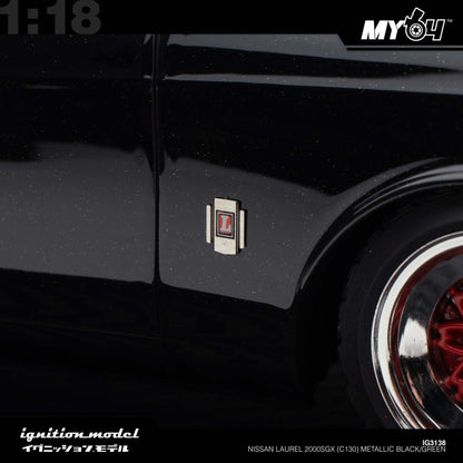 [Ignition Model] Nissan Laurel 2000SGX (C130) - Metallic Black/Green