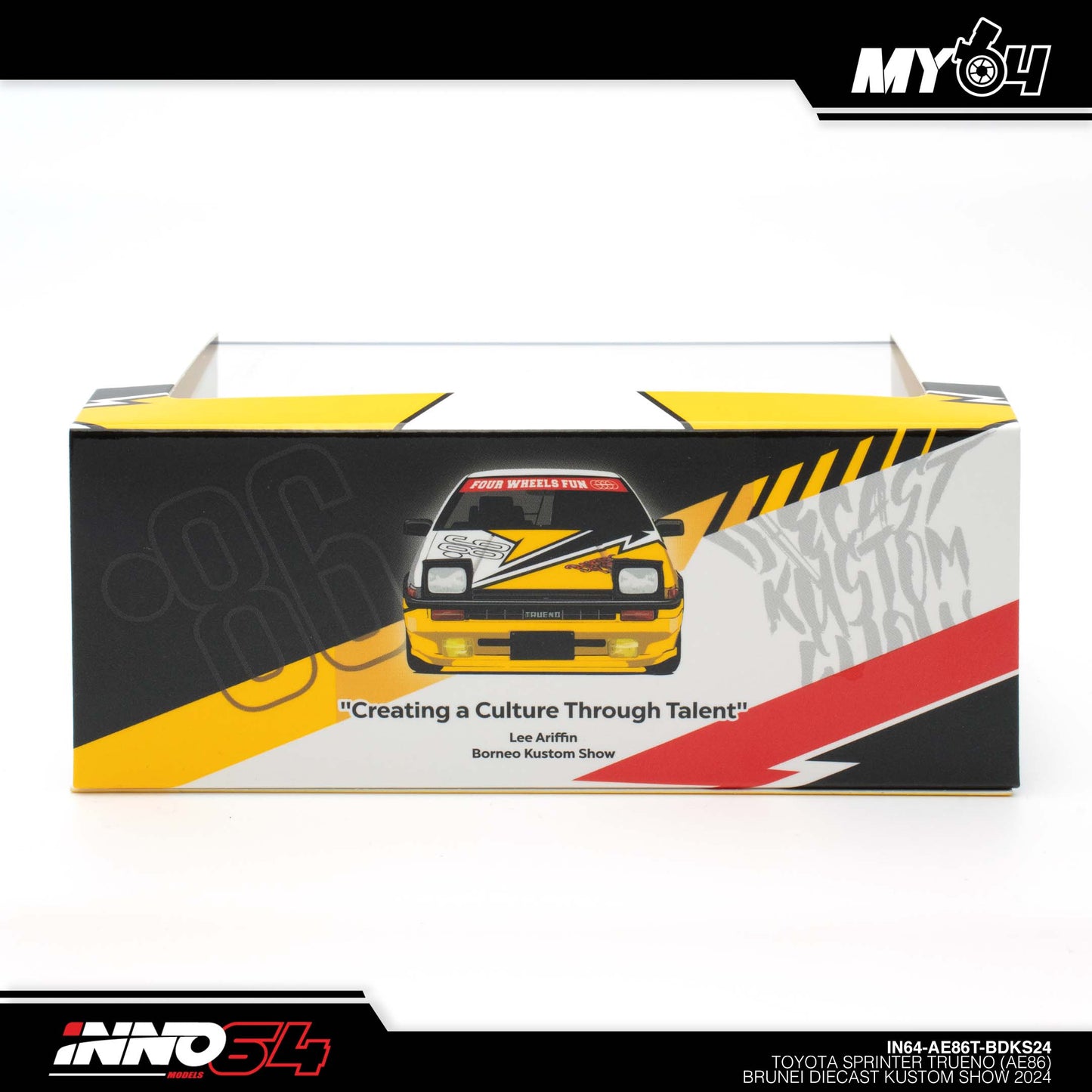 [INNO64] Toyota Sprinter Trueno AE86 Brunei Diecast Kustom Show 2024