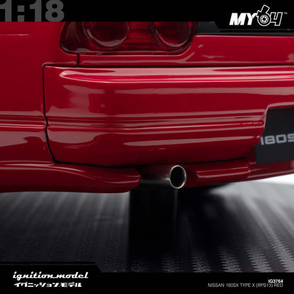 [Ignition Model] 1:18 Nissan 180SX Type X (RPS13) - Red