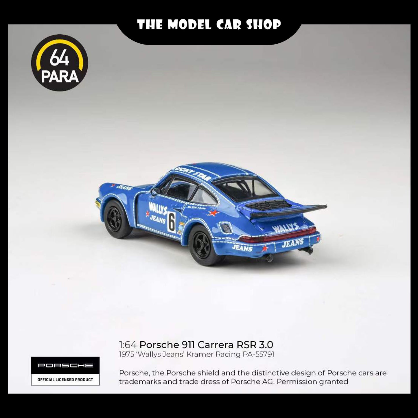 [PARA64] Porshce 911 Carrera RSR 3.0 "Wally's Jeans" Karmer Racing #6