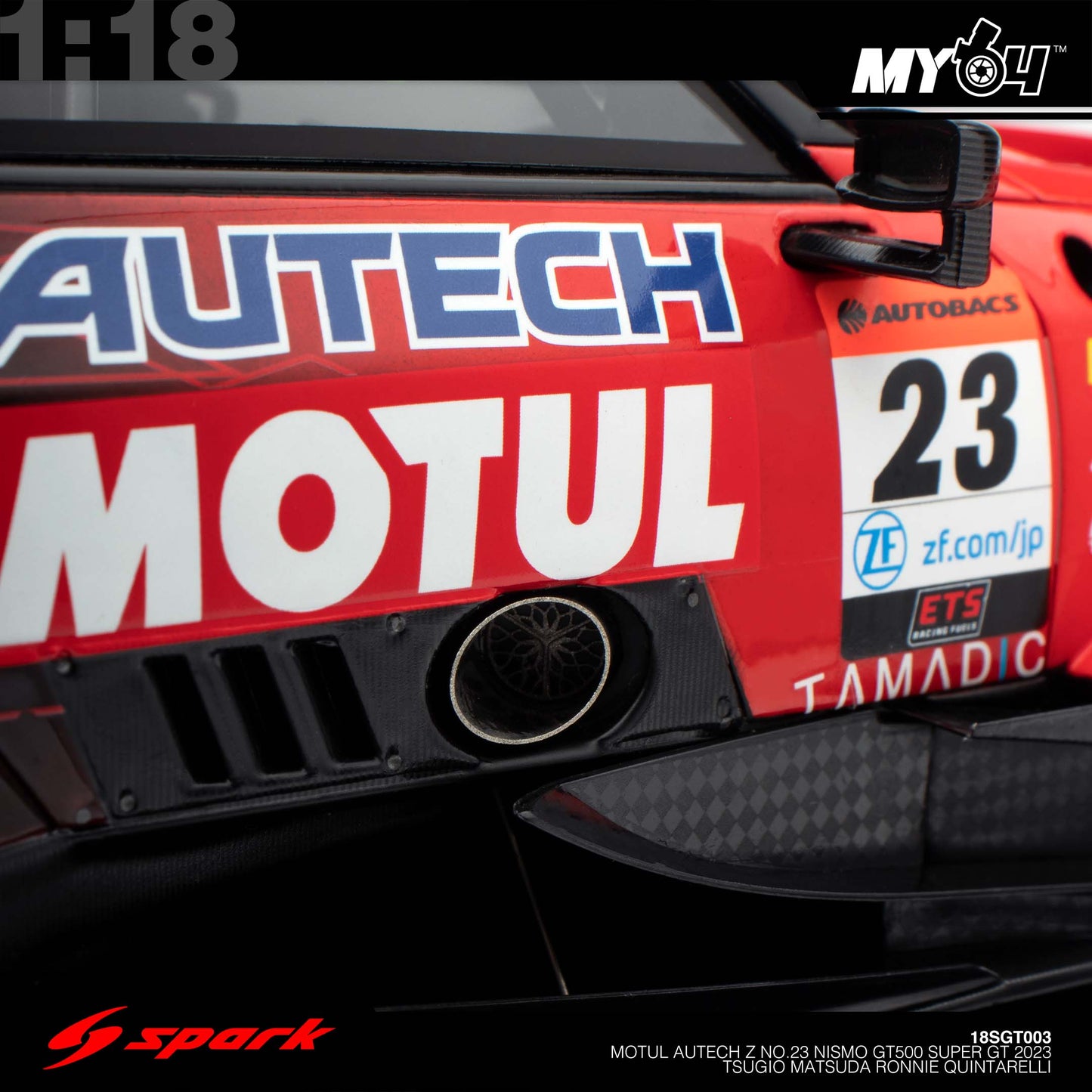 [Sparky] MOTUL AUTECH Z No.23 NISMO GT500 SUPER GT 2023 Tsugio Matsuda - Ronnie Quintarelli