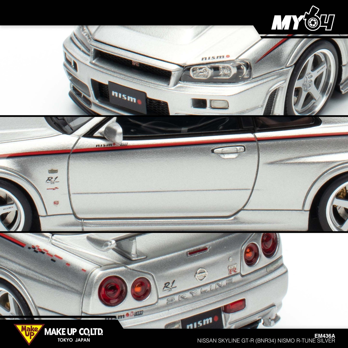 [Make Up] Nissan Skyline GT-R (BNR34) NISMO R-Tune - Silver