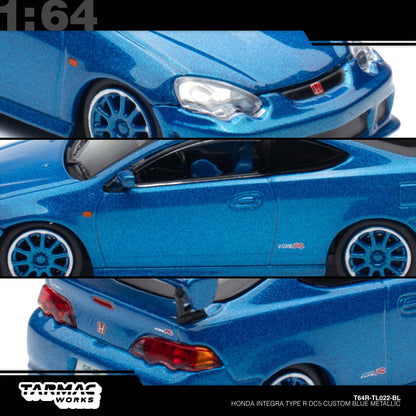[Tarmac Works] 1:64 Honda Integra Type-R DC5 Custom - Blue Metallic