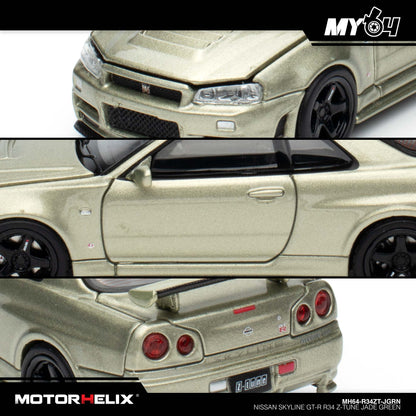 [Motorhelix] Nissan Skyline GT-R R34 Z Tune - Jade Green