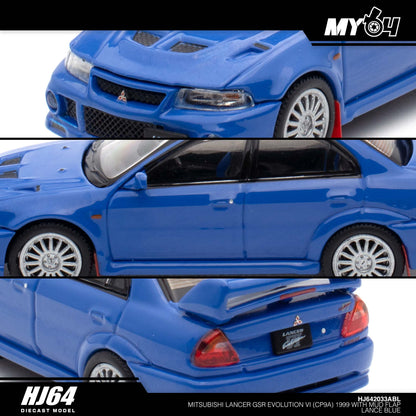 [Hobby Japan] Mitsubishi Lancer GSR Evolution 6 (CP9A) 1999 with Mud Flap - Lance Blue