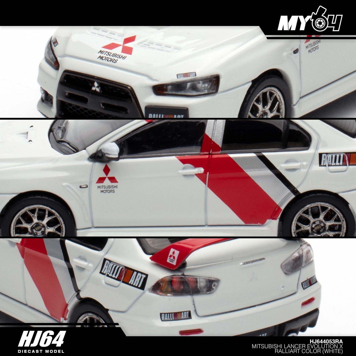 [Hobby Japan] Mitsubishi Lancer Evolution Ⅹ - RALLIART Colour White