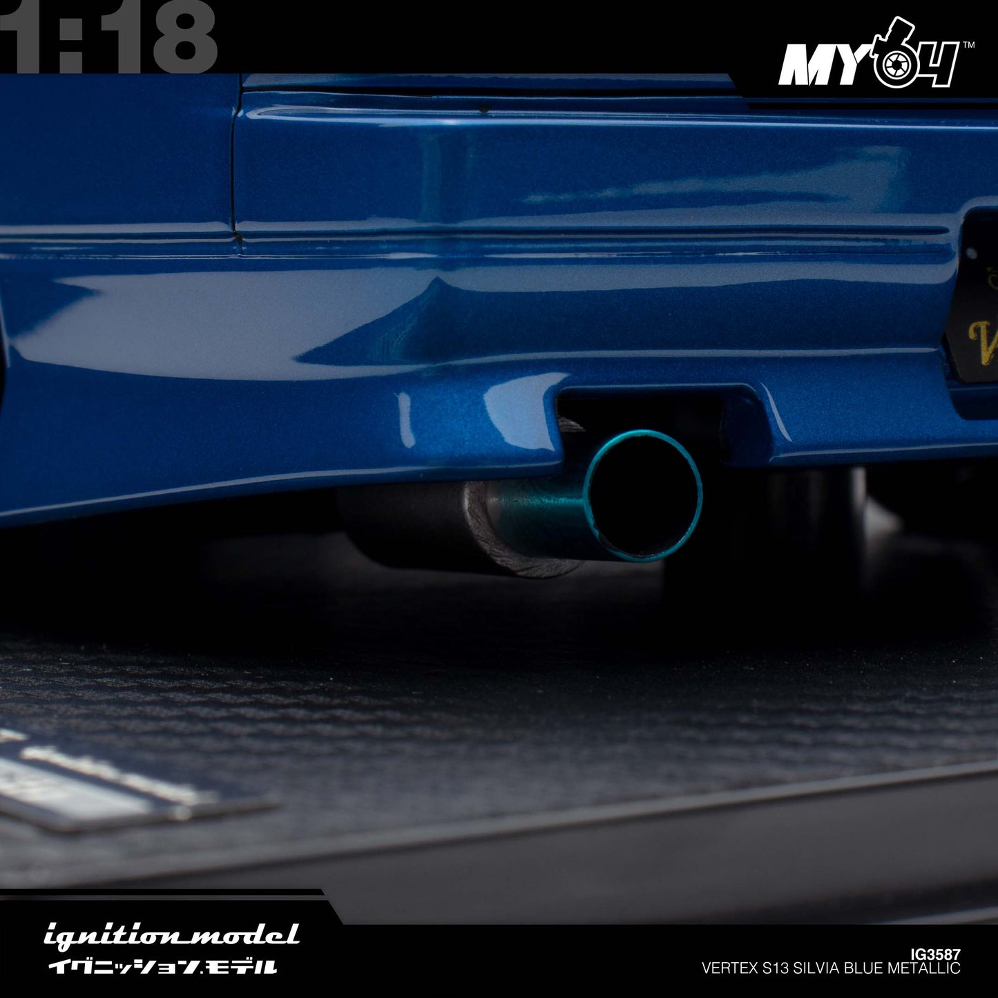 [Ignition Model] 1:18 Vertex S13 Silvia - Blue Metallic
