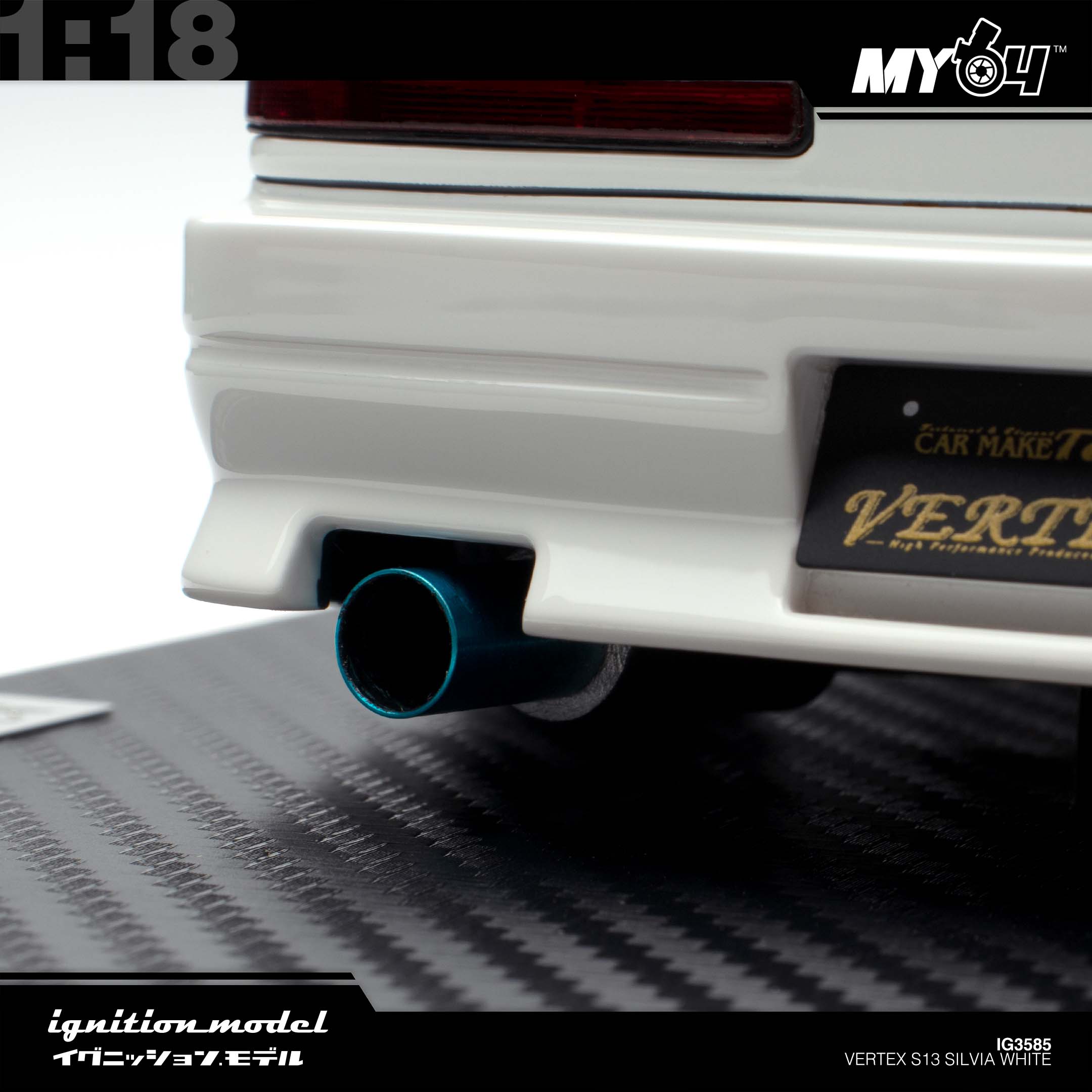 Ignition Model] Vertex S13 Silvia - White | The Model Car Shop