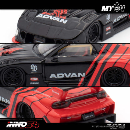 [INNO64] LBWK Mazda RX7 (FD3S) LB-Super Silhouette - "ADVAN LIVERY"