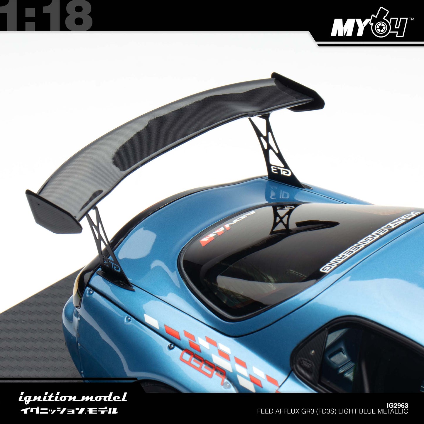 [Ignition Model] FEED Afflux GR3 (FD3S) - Light Blue Metallic