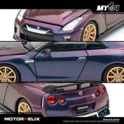 [Motorhelix] Nissan Skyline GT-R (R35) - Purple FOSHAN SHOW SPECIAL