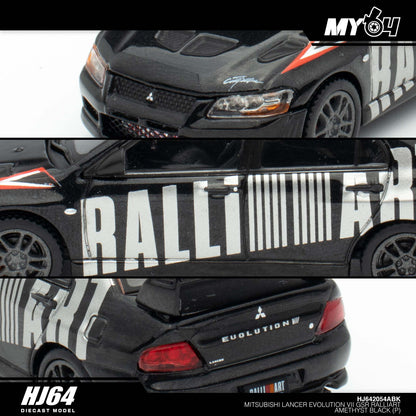 [Hobby Japan] Mitsubishi Lancer Evolution 7 GSR RALLIART - Amethyst Black Pearl