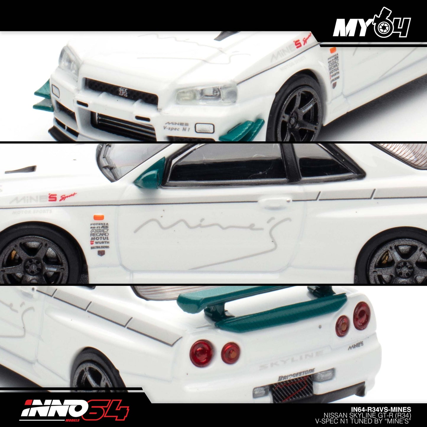 [INNO64] Nissan Skyline GT-R (R34) V-Spec Tuned by Mine's