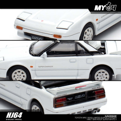 [Hobby Japan] Toyota MR2 1600G-LIMITED SUPER CHARGER 1988 T BAR ROOF - Super White II