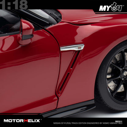 [Motorhelix] Nissan GT-R (R35) Track Edition Engineered By NISMO - Vibrant Red