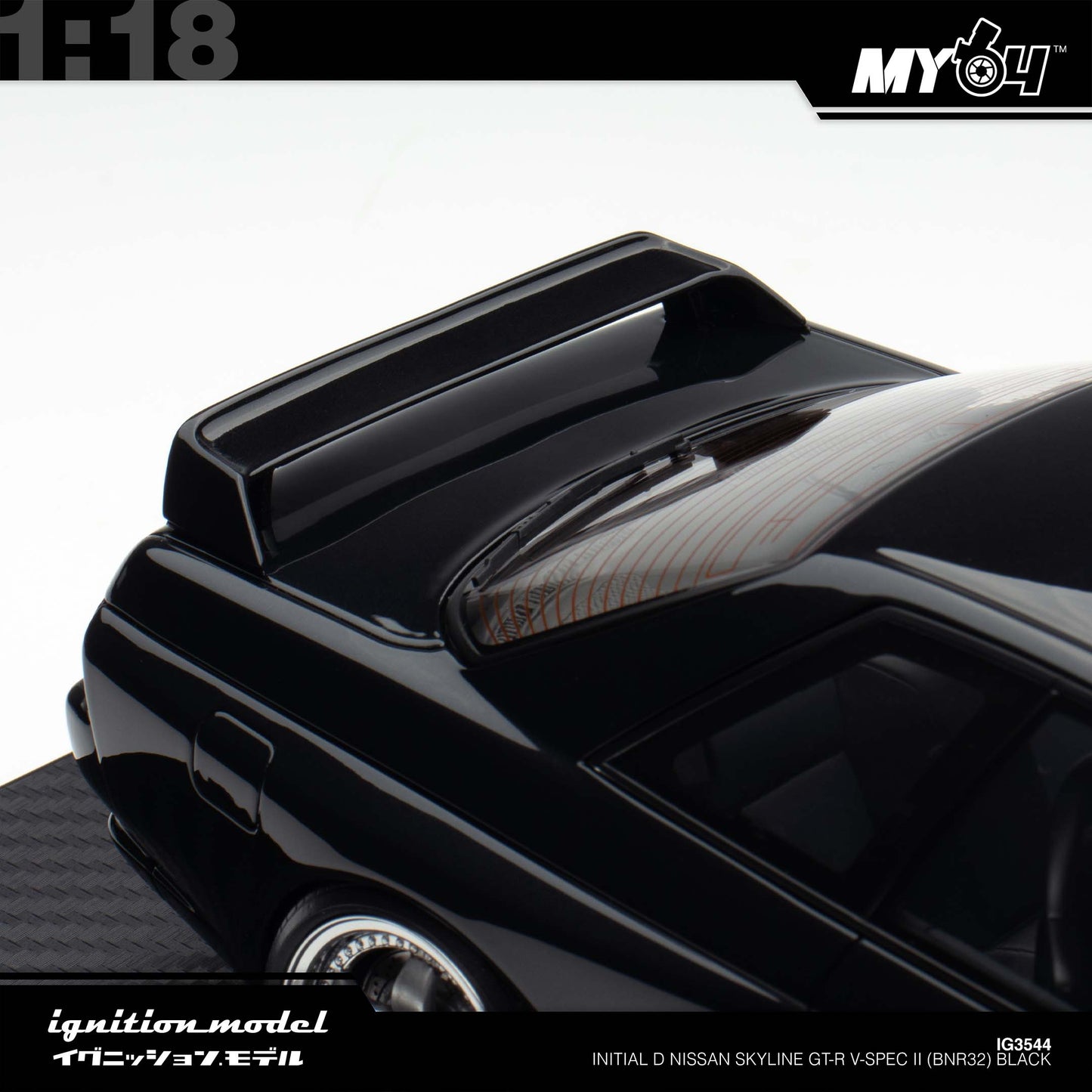 [Ignition Model] 1:18 Initial D Nissan Skyline GT-R V-SpecII (BNR32) - Black