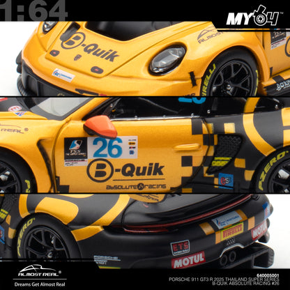 [ARBox] 1:64 Porsche 911 GT3 R 2025 Thailand Super Series B-Quik Absolute Racing #26