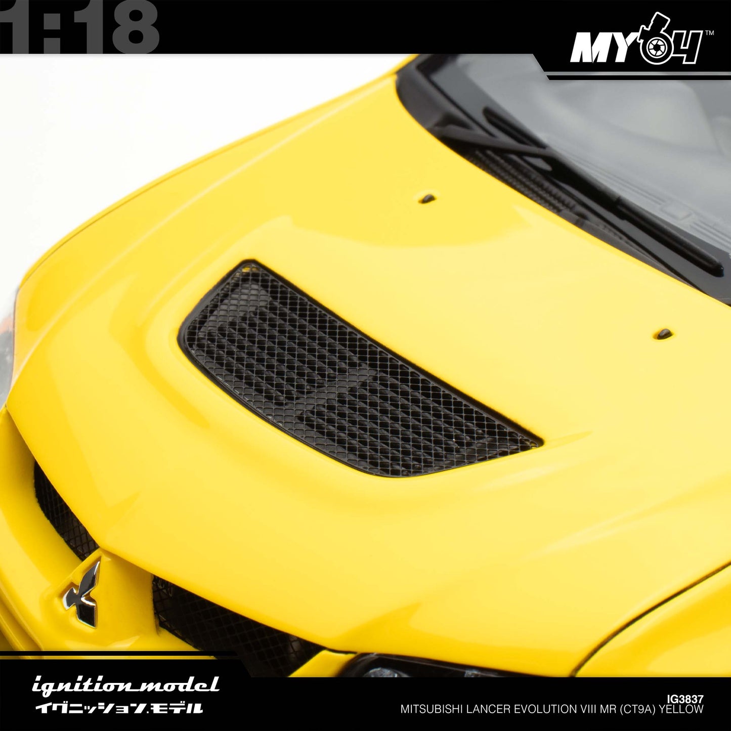 [Ignition Model] 1:18 Mitsubishi Lancer Evolution VIII MR (CT9A) - Yellow