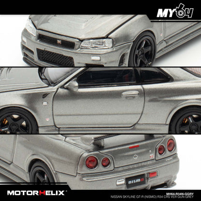 [Motorhelix] Nissan Skyline GT-R (Nismo) R34 CRS VER - Gun Grey