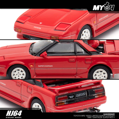 [Hobby Japan] Toyota MR2 1600G-LIMITED SUPER CHARGER 1988 T BAR ROOF - Super Red II