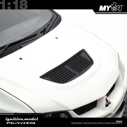 [Ignition Model 1:18 Mitsubishi Lancer Evolution VIII MR (CT9A) - White