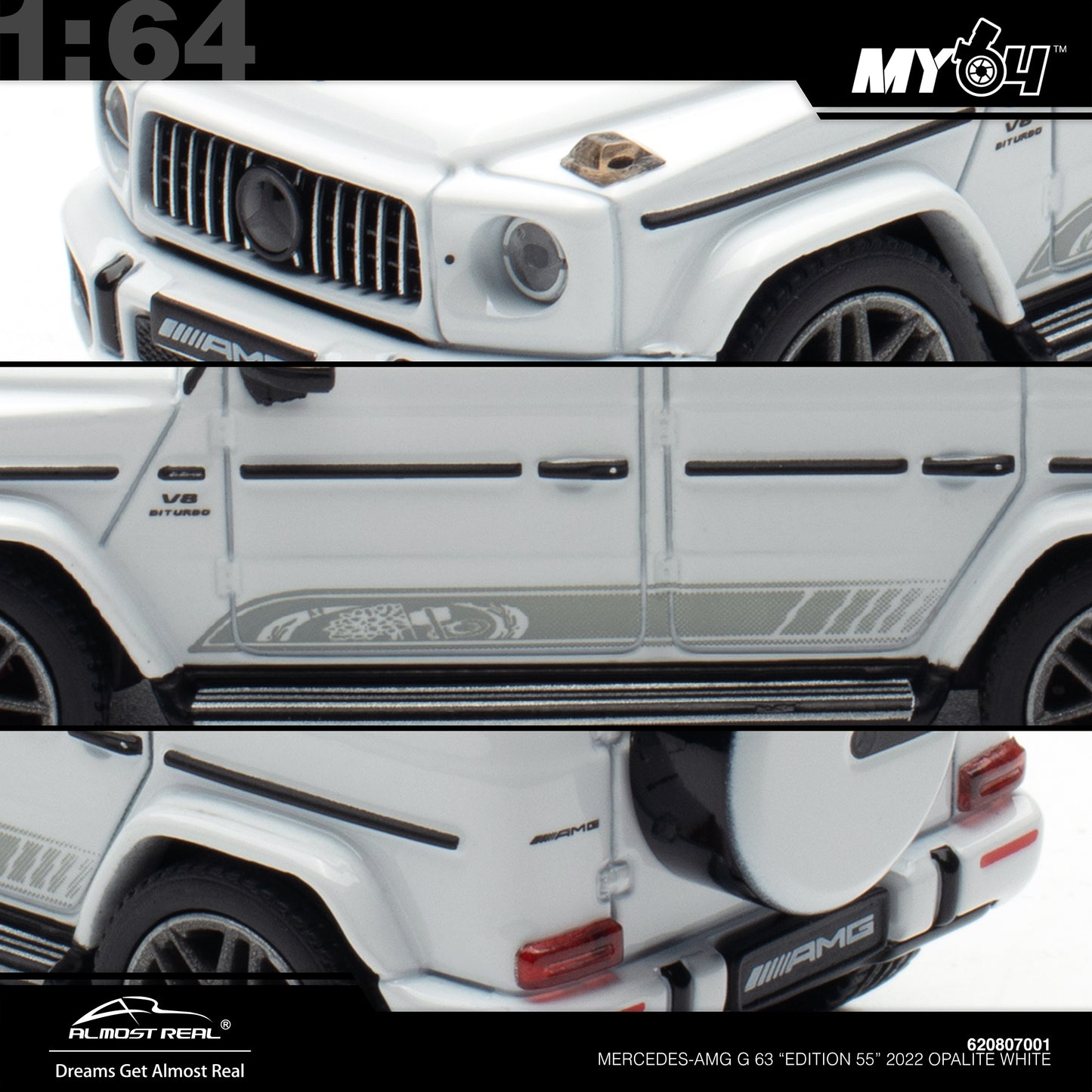 [ARBox] 1:64 Mercedes-AMG G 63 "Edition 55"-2022 - Opalite White