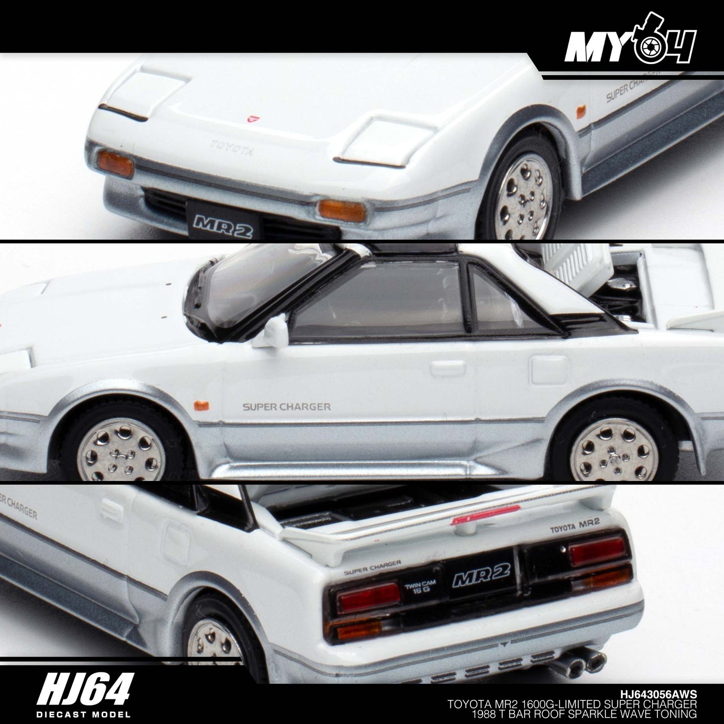 [Hobby Japan] Toyota MR2 1600G-LIMITED SUPER CHARGER 1988 T BAR ROOF - Sparkle Wave Toning