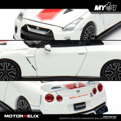 [Motorhelix] Nissan GT-R (R35) 50th Anniversary - Brilliant White Pearl