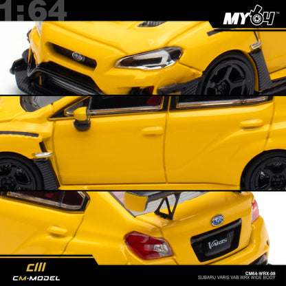 [CM Model] 1:64 Subaru WRX Varis WideBody 2.0 - Yellow