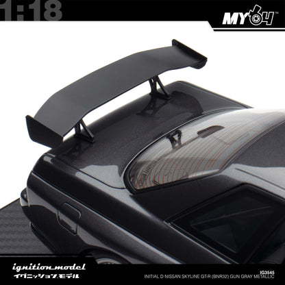 [Ignition Model] 1:18 Initial D Nissan Skyline GT-R (BNR32) - Gun Gray Metallic