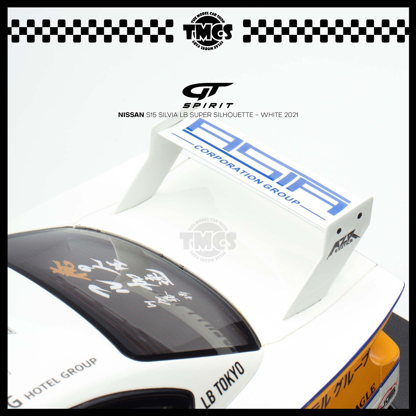 [GT Spirit] 1:18 Nissan S15 Silvia LB Super Silhouette - White 2021