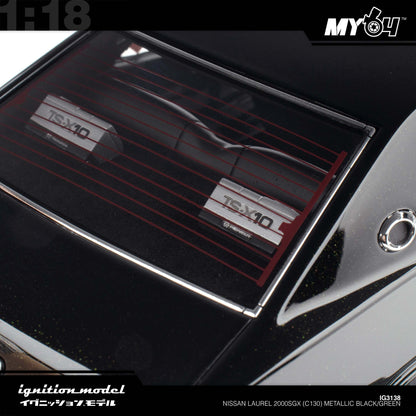 [Ignition Model] Nissan Laurel 2000SGX (C130) - Metallic Black/Green