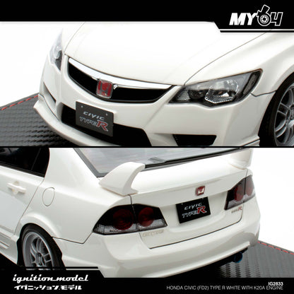 [Ignition Model] Honda CIVIC (FD2) TYPE R - White With K20A Engine