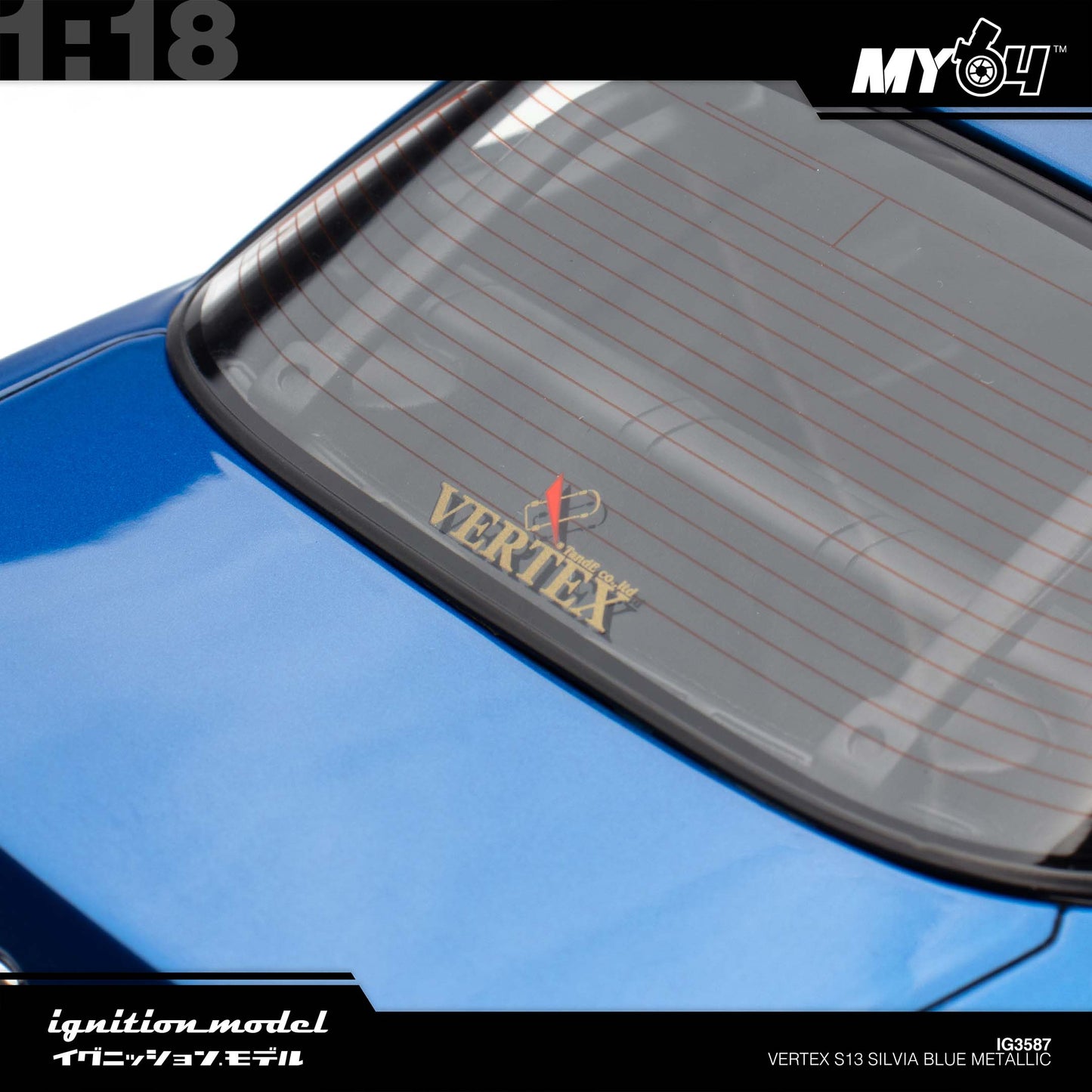 [Ignition Model] 1:18 Vertex S13 Silvia - Blue Metallic