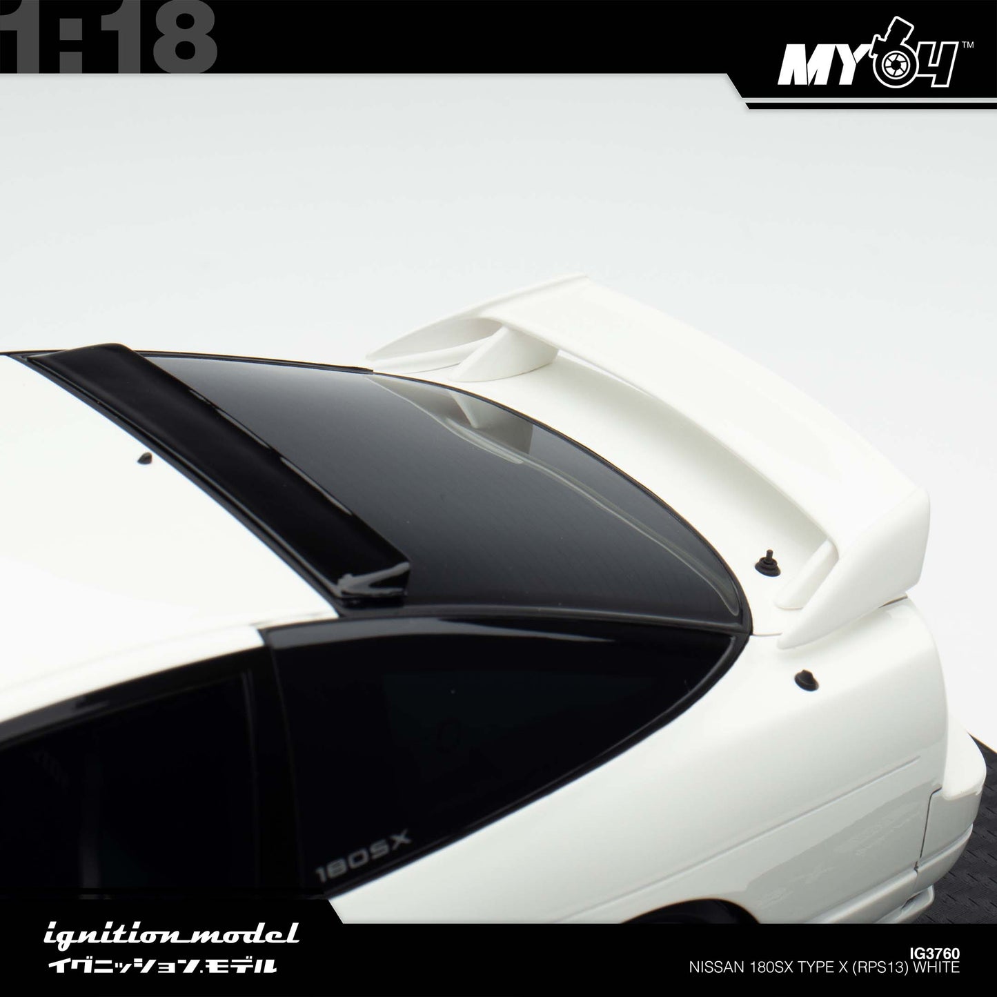 [Ignition Model] Nissan 180SX Type X (RPS13) - White