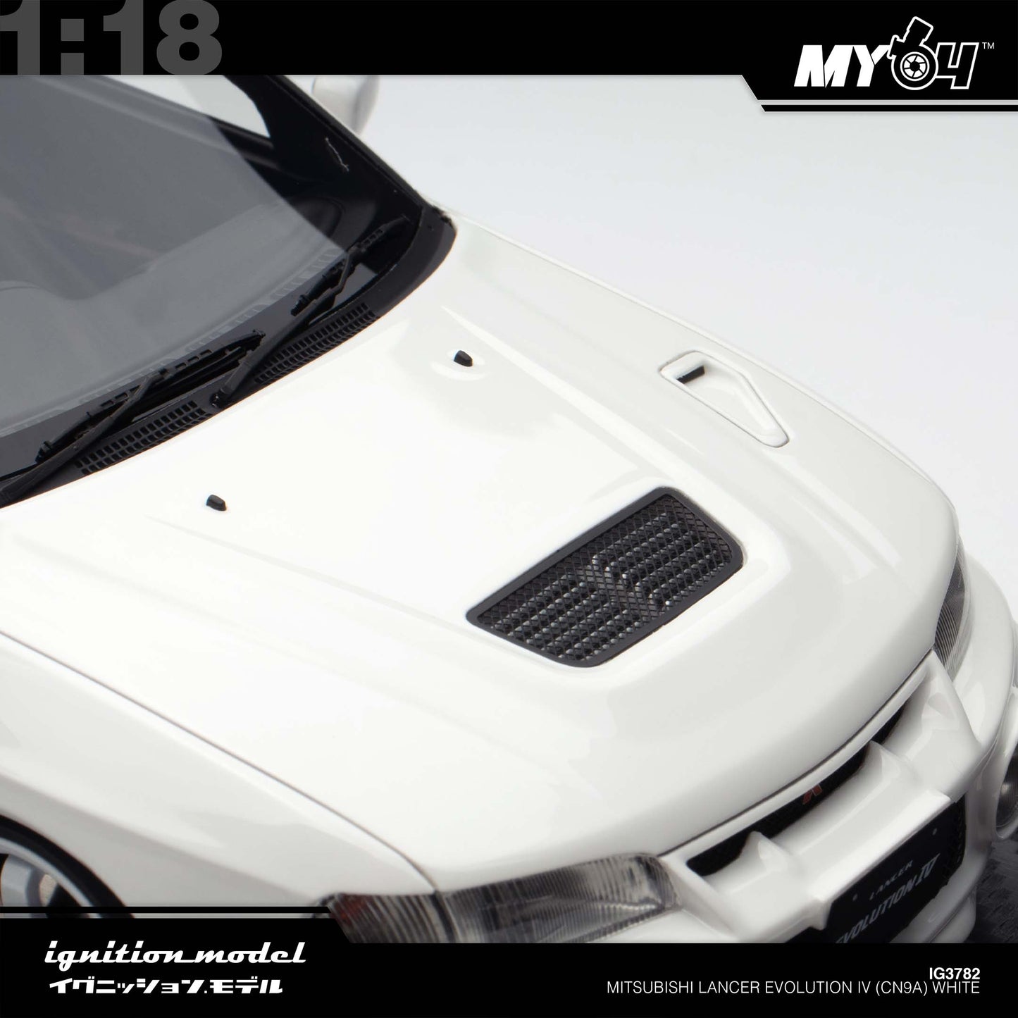 [Ignition Model]  1:18 Mitsubishi Lancer Evolution IV (CN9A) - White
